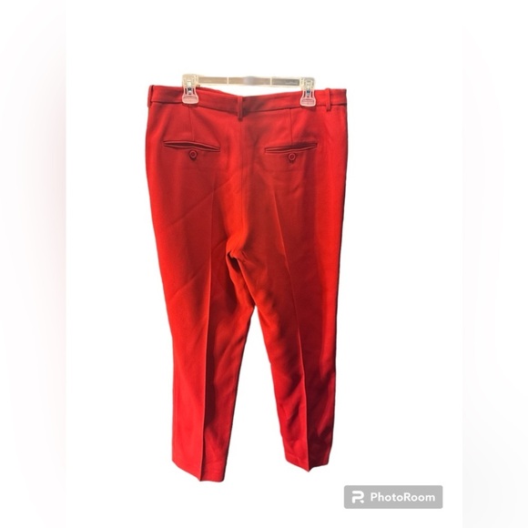 45. MICHAEL KORS COLLECTION Red Samantha Pants EUC size 12 - Picture 4 of 5